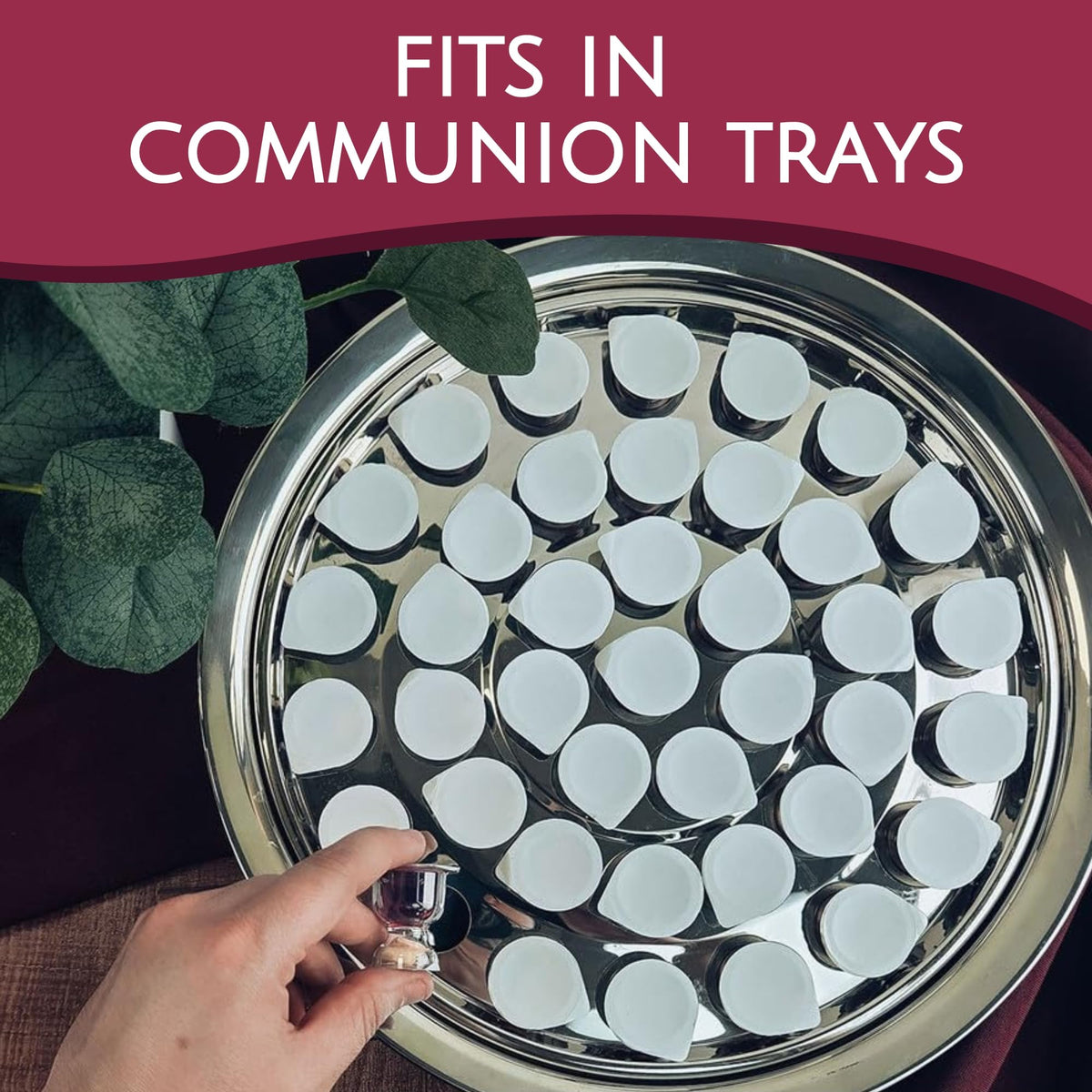 TrueVine Chalice Communion Cups & Wafer Set – Gluten Free Bread & Grape Juice