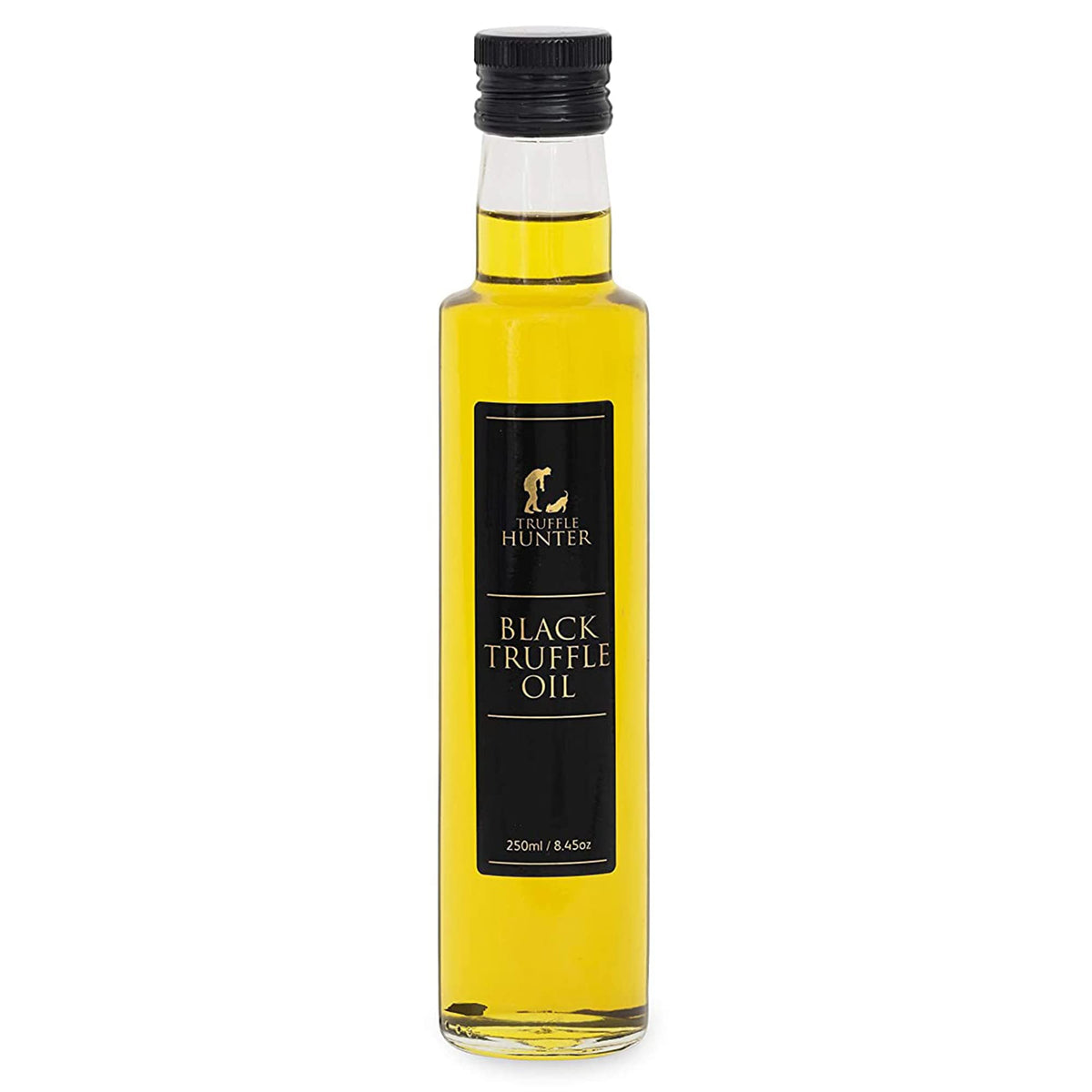 TruffleHunter Black Truffle Oil - Extra Virgin Olive Oil for Cooking & Seasoning - 8.45 Oz