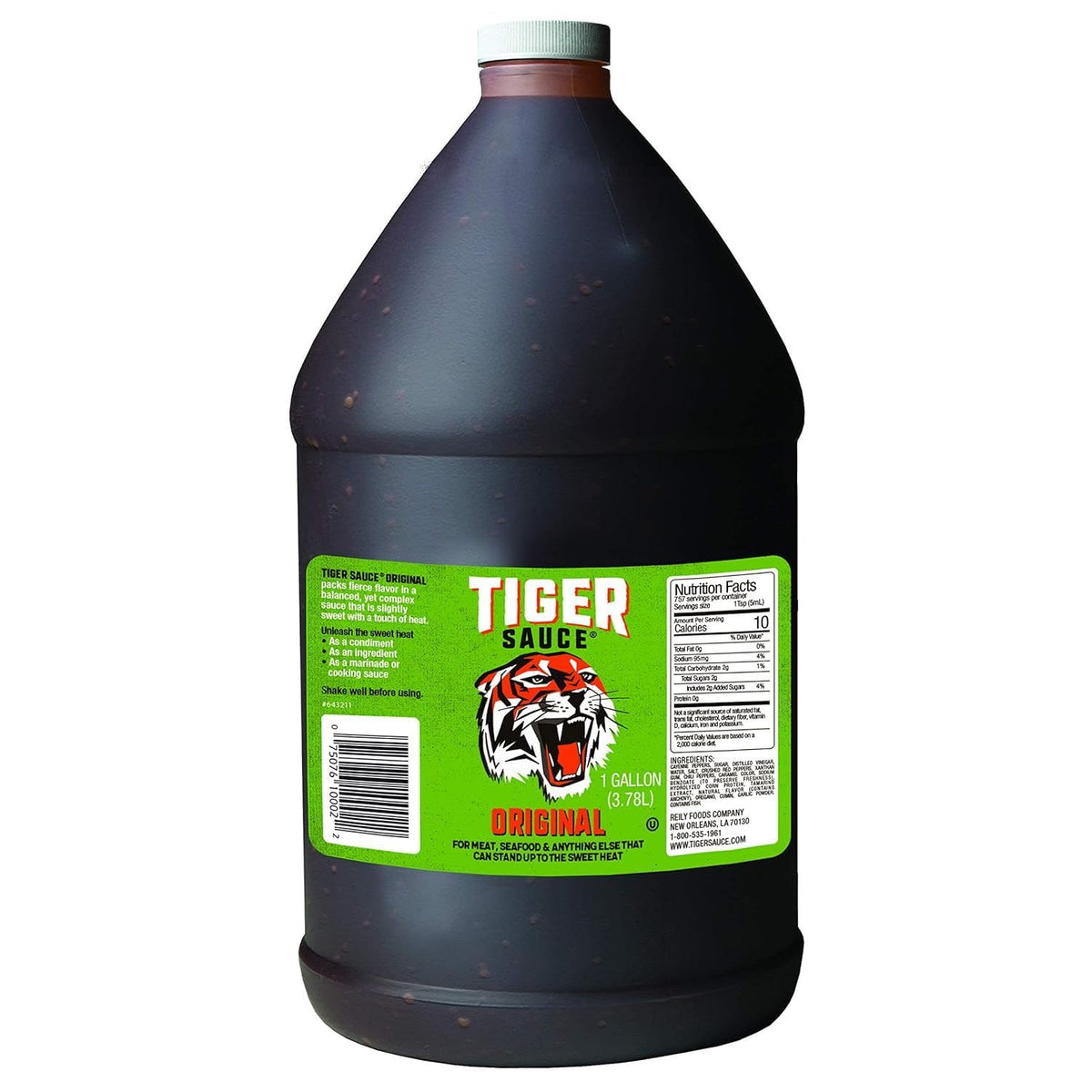 Try Me Tiger Sauce Original Hot Sauce - 1 Gallon Jug