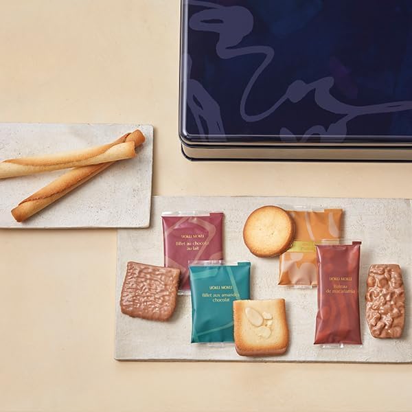 TSTADVANCE Yoku Moku Petit Cinq Delices Cookies – 27-Piece Gift Assortment