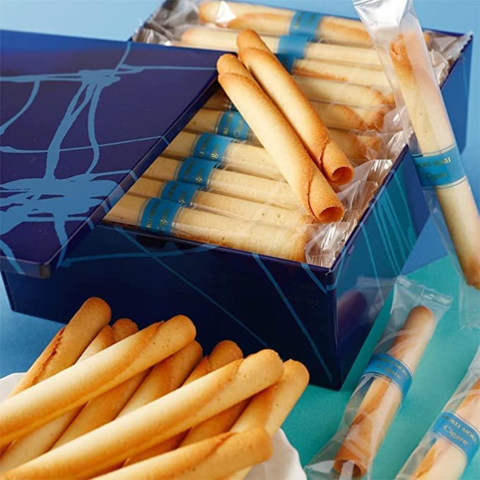 TSTADVANCE Yoku Moku Cookies 48 Rolls – Premium Japanese Cigar Cookies Pack