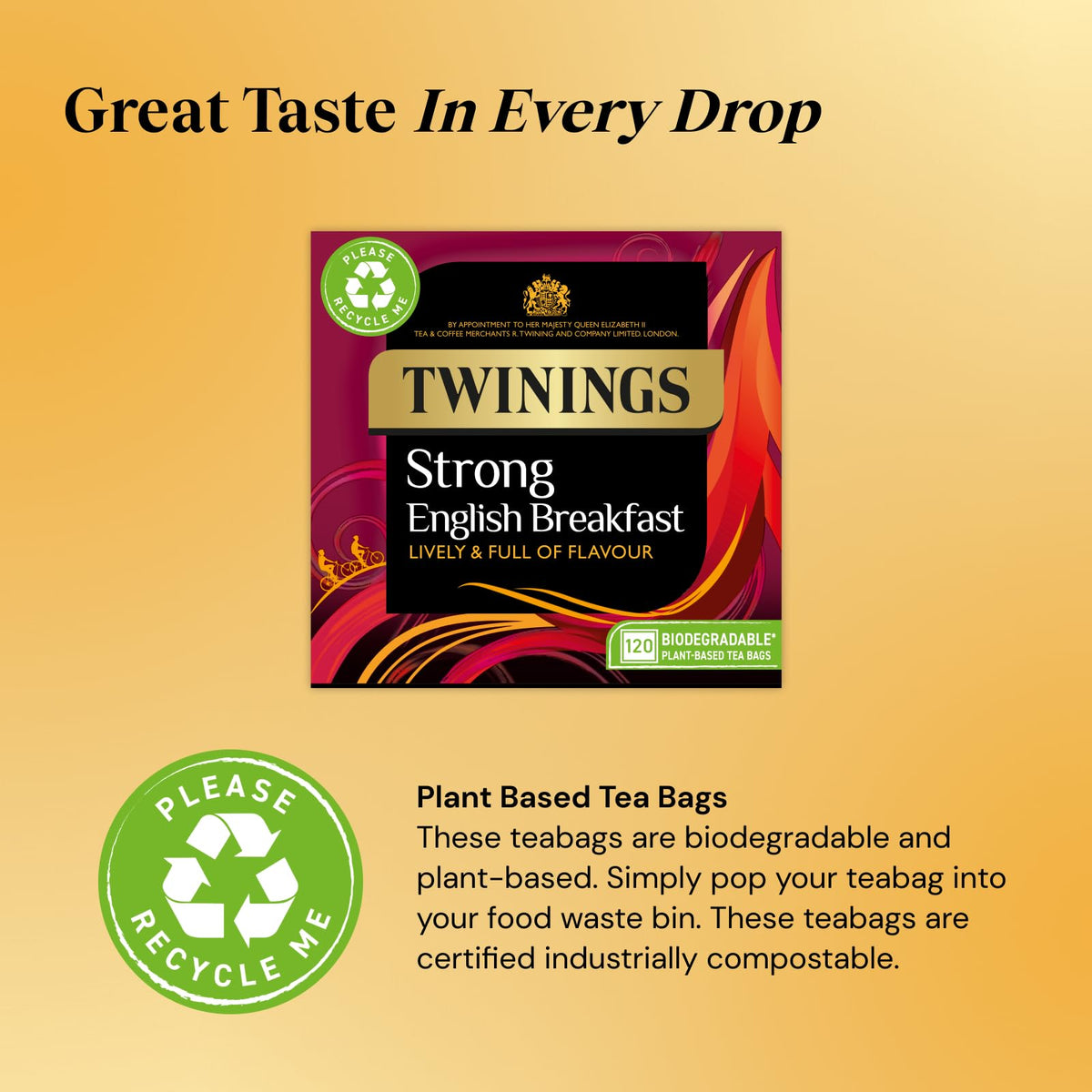 Twinings 1706 Strong Breakfast 80's – Pack of 4 (320 Tea Bags) | Bold Assam & Kenyan Blend