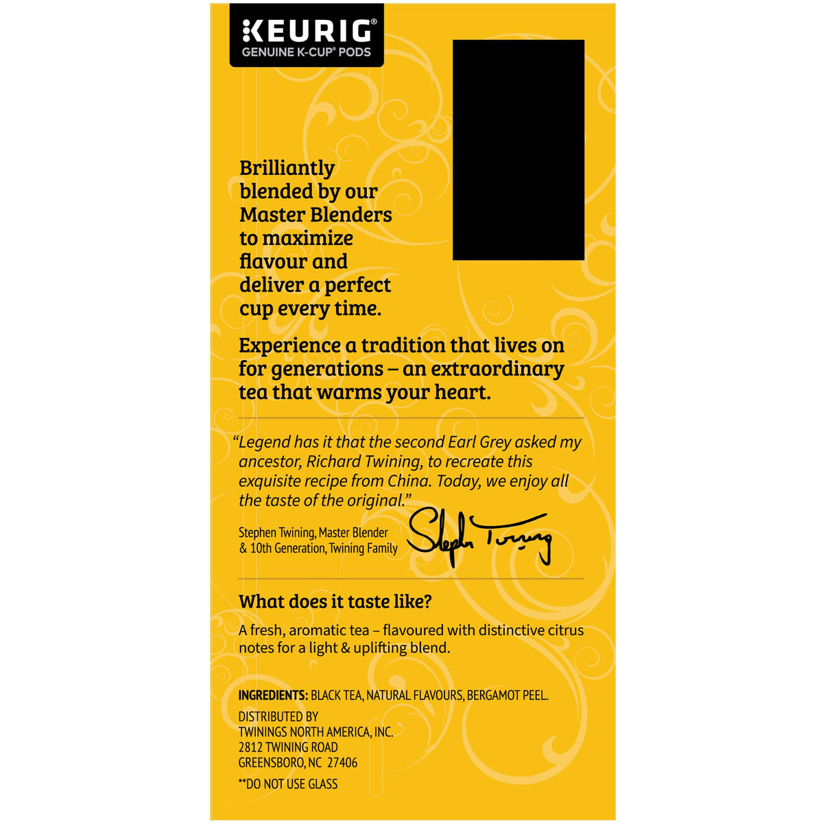 Twinings Earl Grey Tea K-Cups – Keurig Compatible, 96-Count Pack