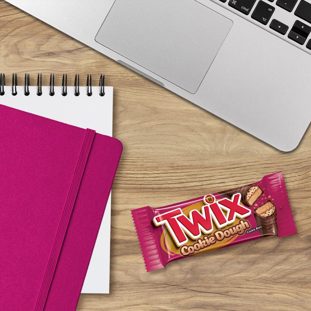 TWIX Cookie Dough Milk Chocolate Bars – 20 Pack, 1.36 oz Bars