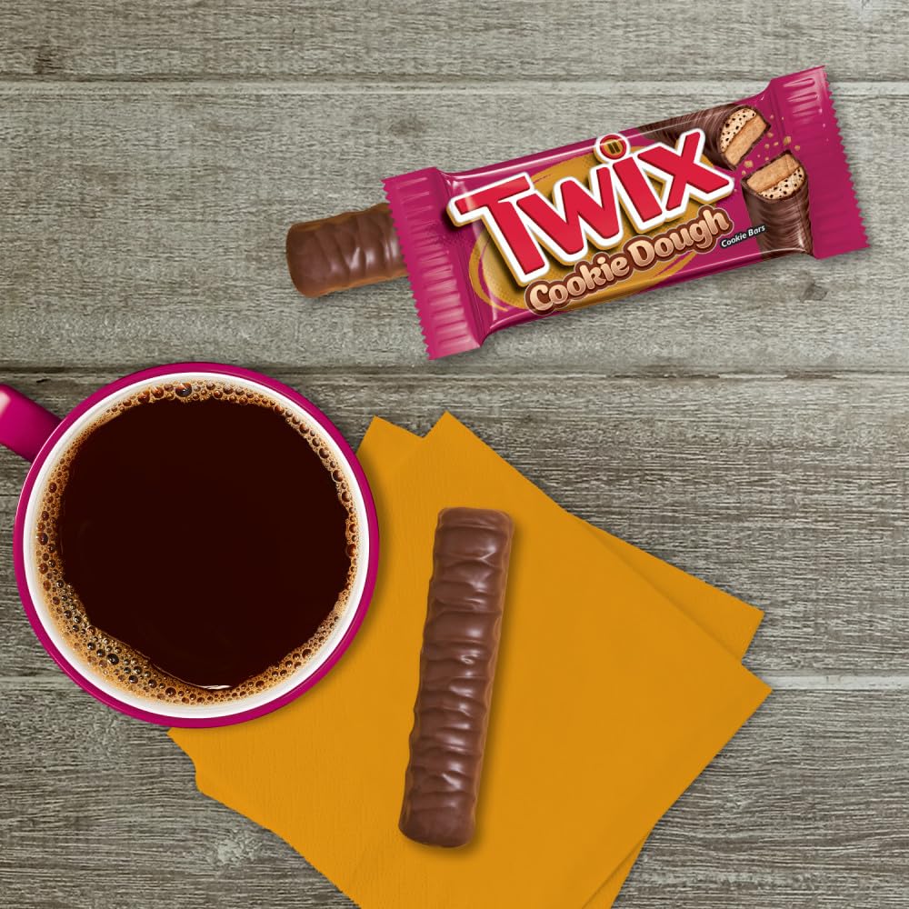 TWIX Cookie Dough Milk Chocolate Bars – 20 Pack, 1.36 oz Bars