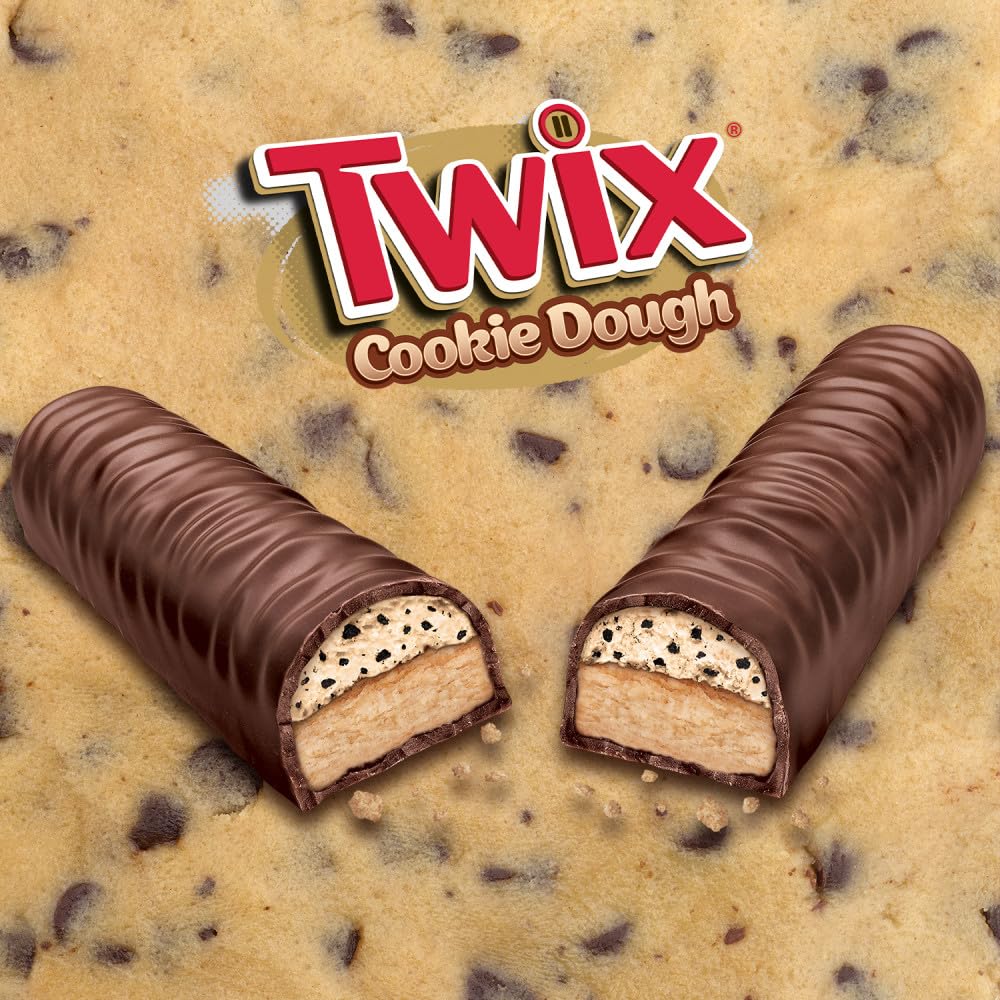 TWIX Cookie Dough Milk Chocolate Bars – 20 Pack, 1.36 oz Bars