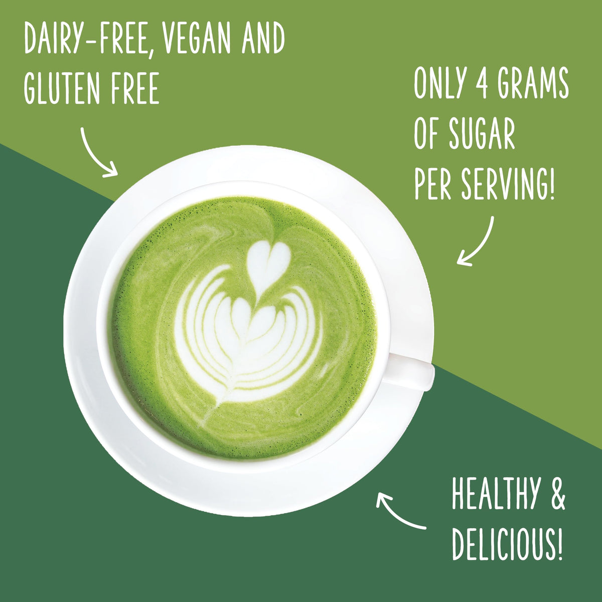 Two Leaves and a Bud Nice Matcha Latte Blend – Japanese Matcha Latte Powder, 1.1 lb (500 g)