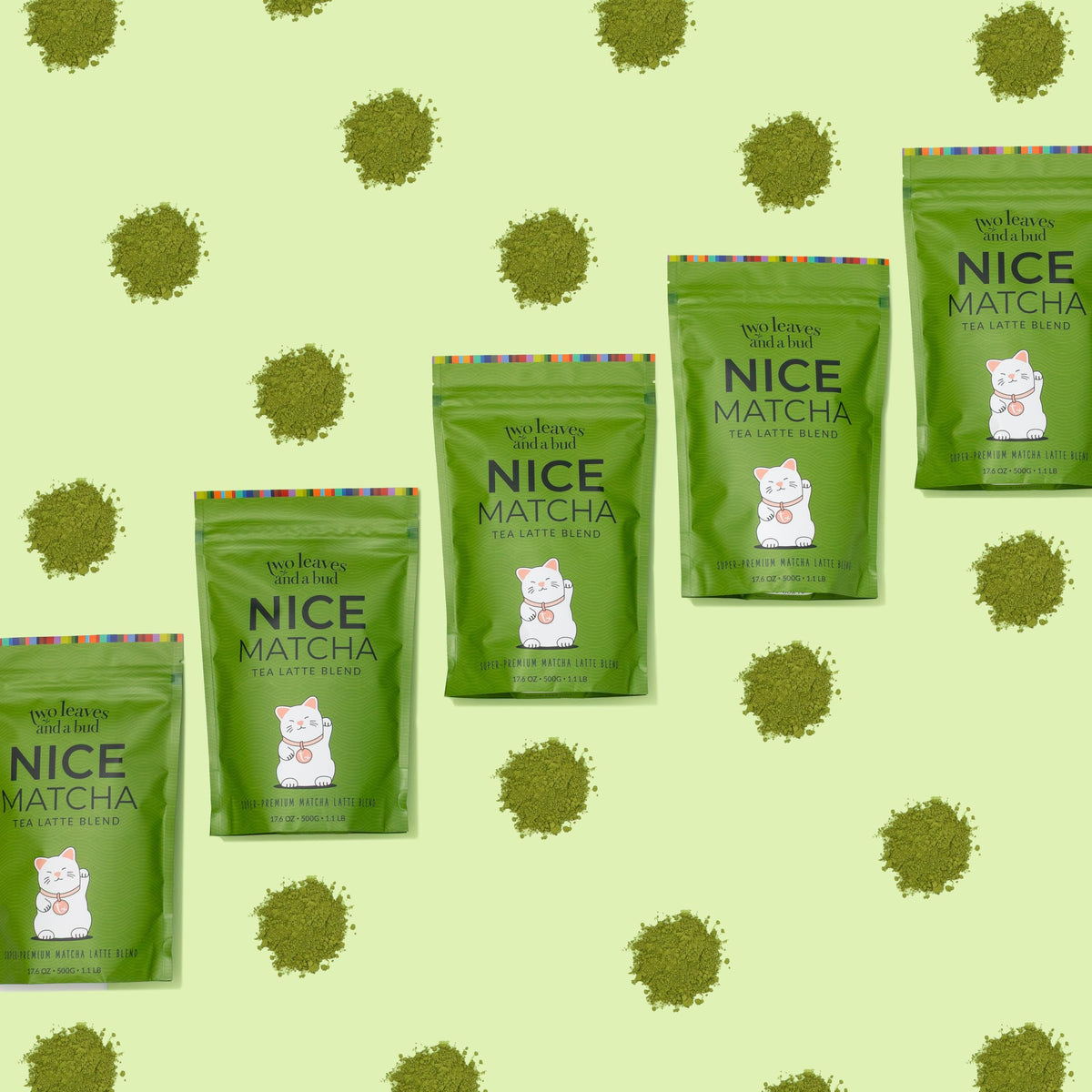 Two Leaves and a Bud Nice Matcha Latte Blend – Japanese Matcha Latte Powder, 1.1 lb (500 g)