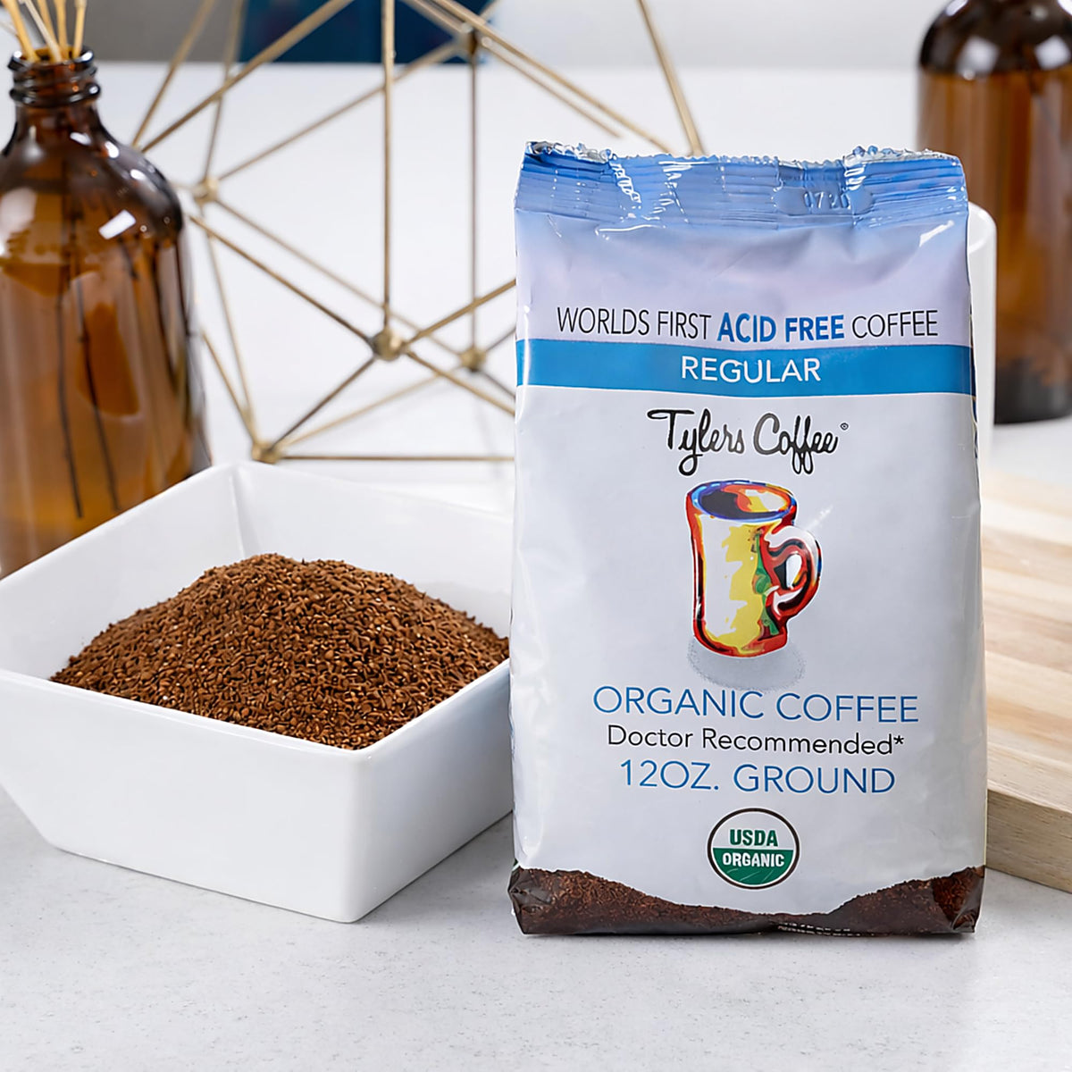 Tyler’s Coffee - 100% Ground Arabica Full Flavor 12 oz (Pack of 2) | Specialty Coffee