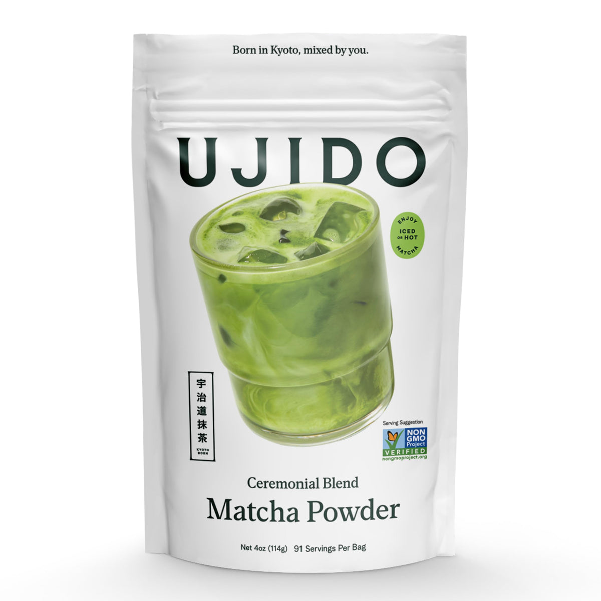 Ujido The Path of Zen Ceremonial Matcha 4 oz - Premium Uji Green Tea Powder