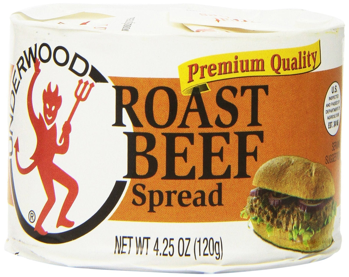 Underwood Roast Beef Spread – 4.25 oz, Pack of 24 | Premium Ready-to-Spread