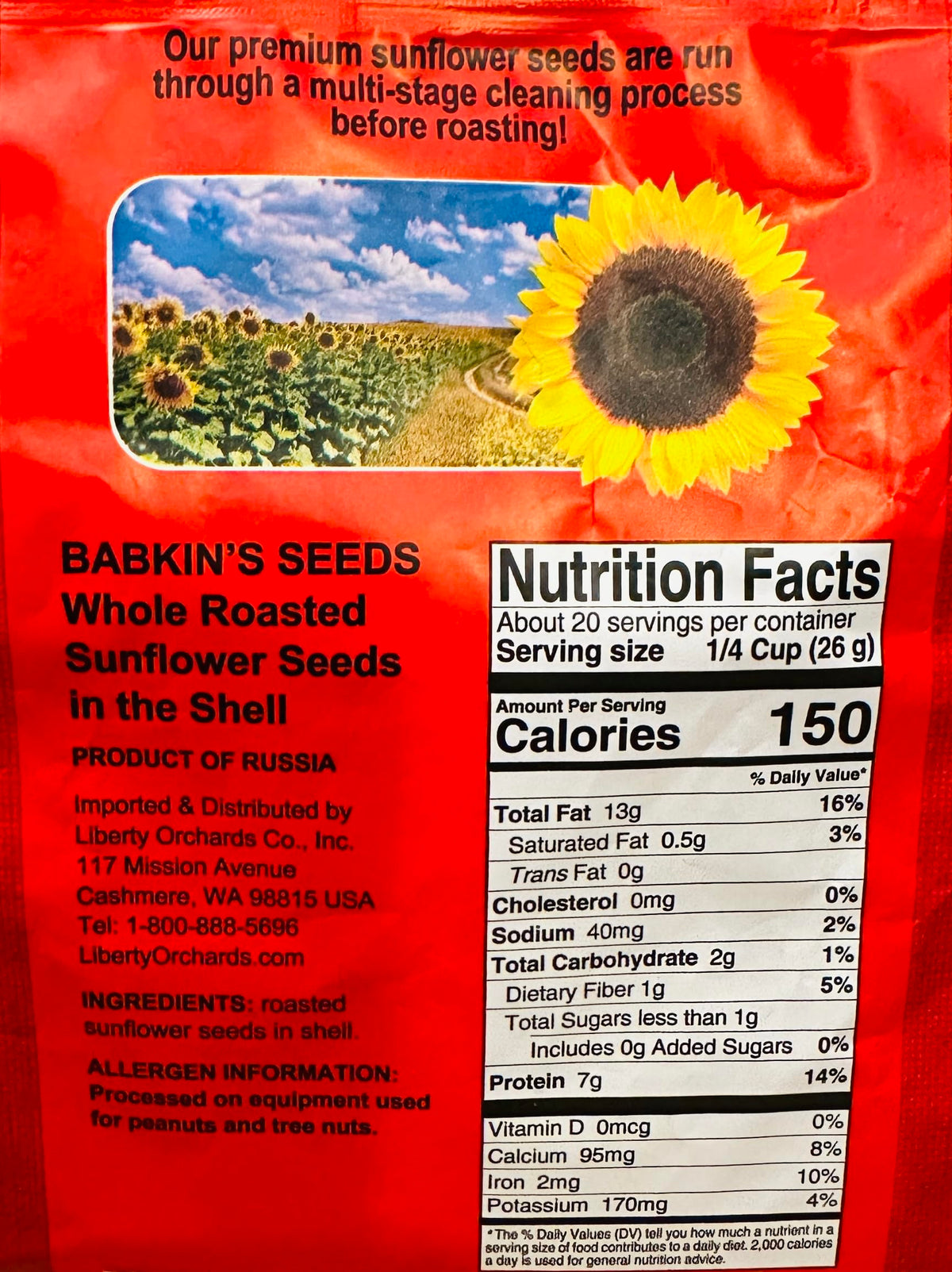 Unipromax Babkiny Roasted Sunflower Seeds – 8x500g Bundle + 3 Husk Bags (Gluten Free)
