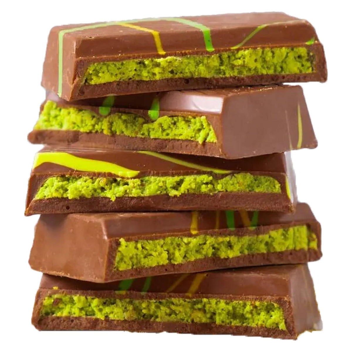 UniqBite Dubai Pistachio Crunch Chocolate Bar – Pistachio Cream & Kataifi, 2-Pack