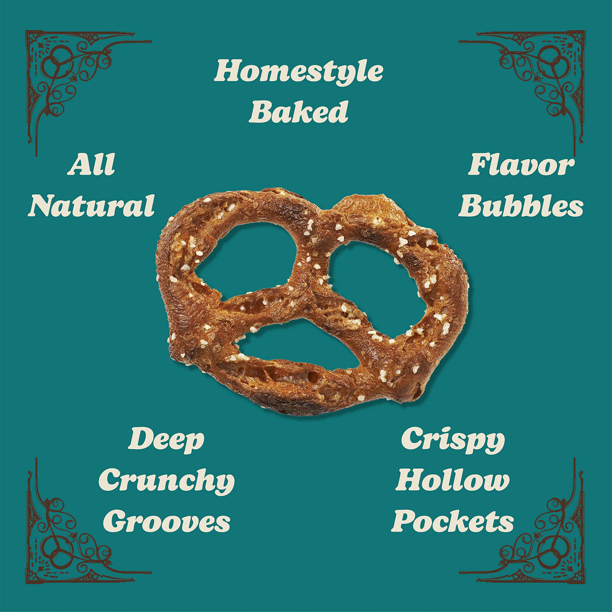Unique Snacks Original Splits Pretzels – Kosher, Non-GMO, 11 oz Bag (Pack of 6)
