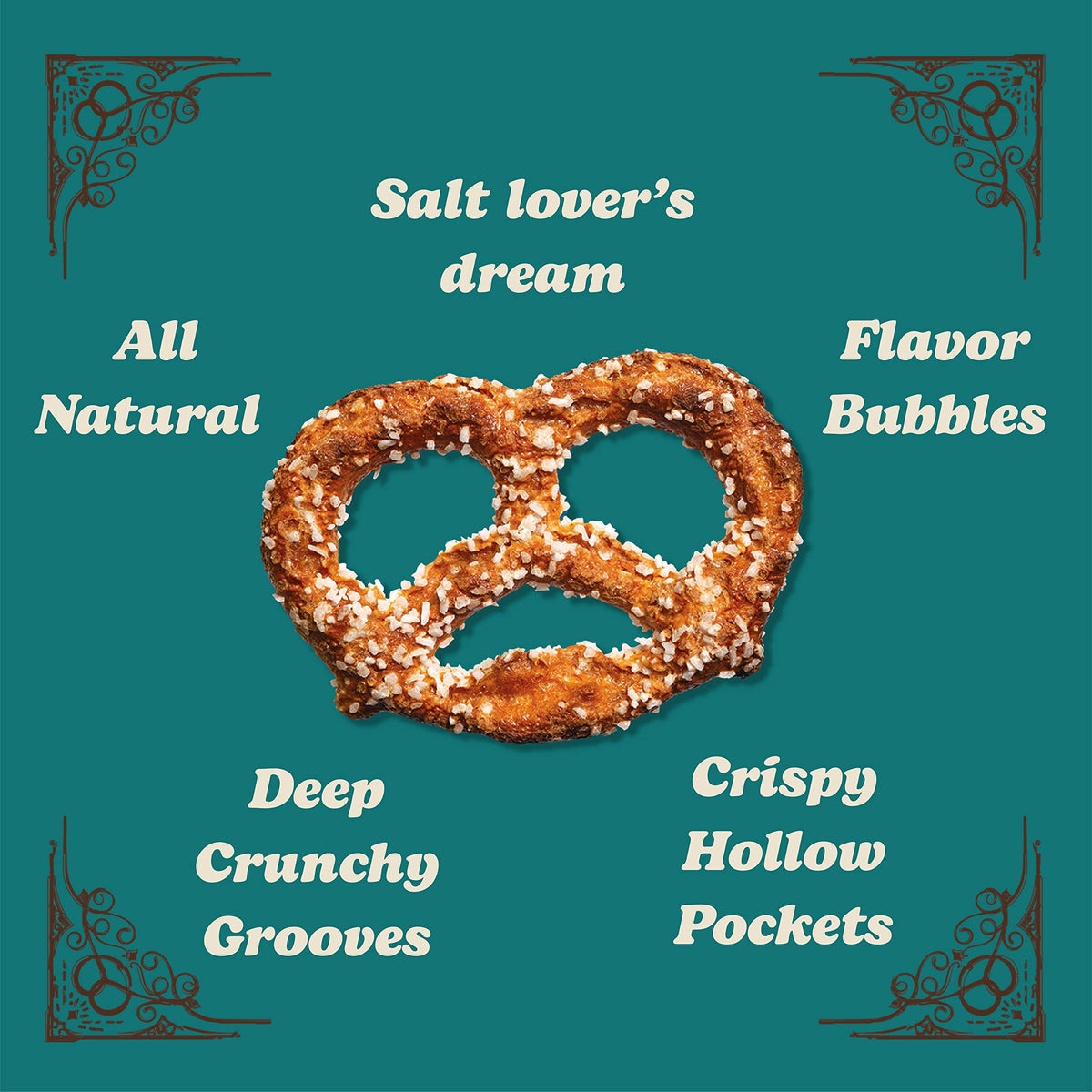 Unique Snacks Extra Salt Splits Pretzels – Original Split-Open, Homestyle Baked, OU Kosher, Non-GMO, 11 oz Bag (Pack of 6)
