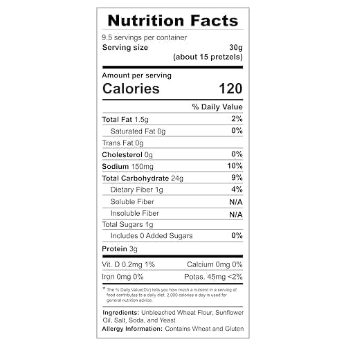 Unique Snacks Unsalted Splits Pretzels – Homestyle Baked, OU Kosher, Non-GMO, 11 oz Bag (6-Pack, 66 oz)