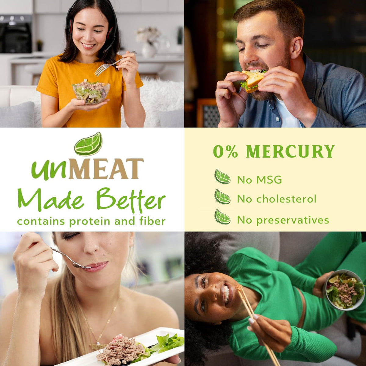 unMEAT Plant Based Tuna in Water — 12 Pack, Vegan Canned Tuna Alternative