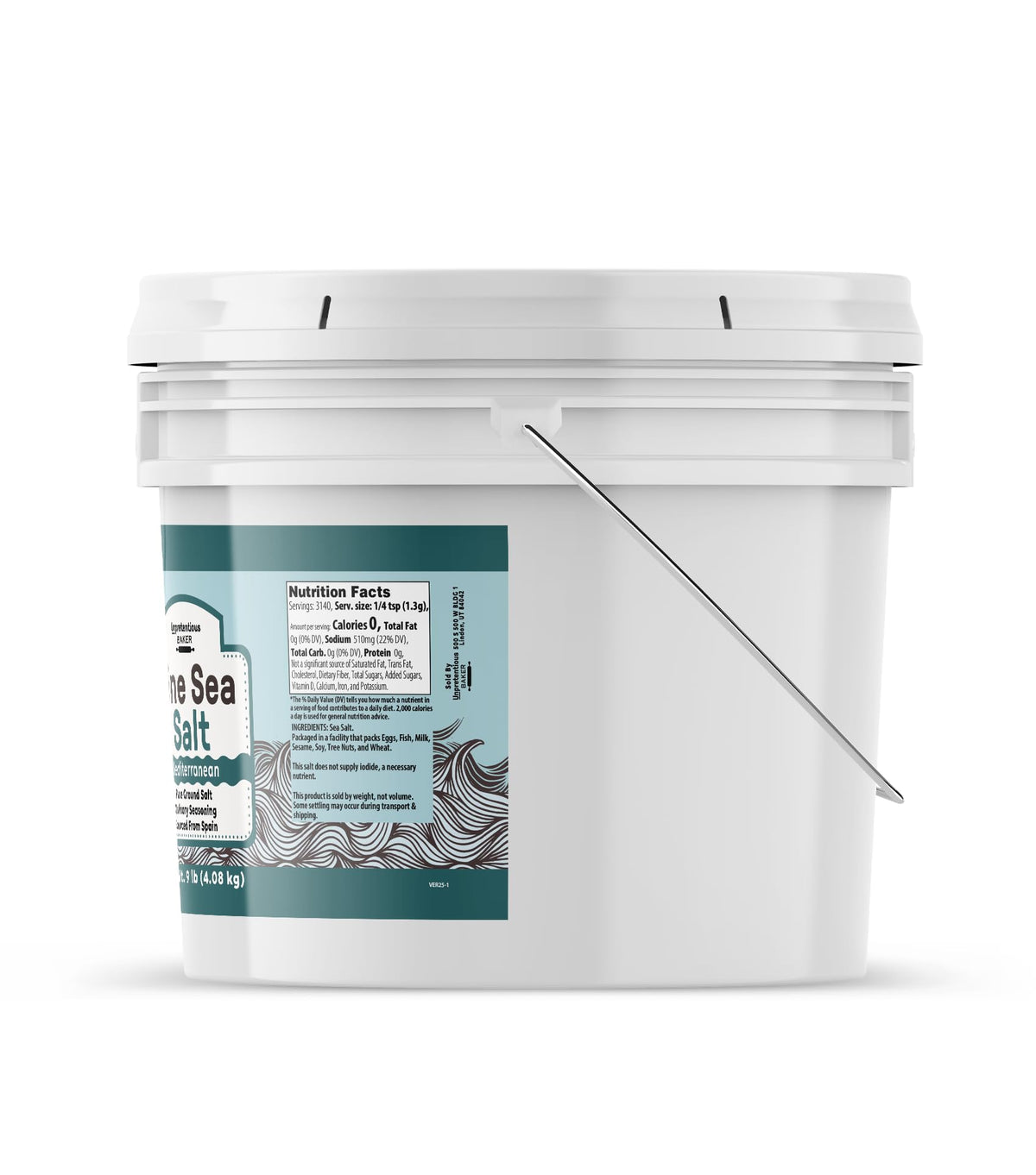 Unpretentious Fine Sea Salt (1 Gallon) – Pure Evaporated Mediterranean Sea Salt
