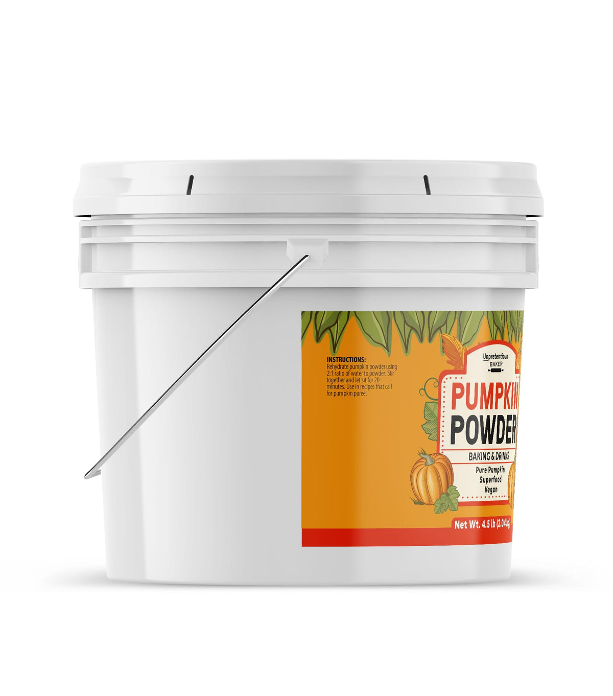 Unpretentious Pumpkin Powder – Pure Pumpkin, 1 Gallon for Baking & Cooking