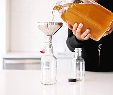 Urban Kitchen Kombucha Starter Kit: Organic SCOBY, Tea, Sugar, and 1-Gallon Glass Jar for Home Brewing