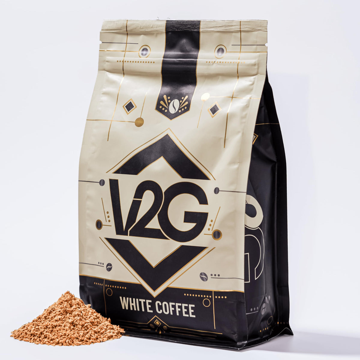 V2G White Coffee – High Caffeine, Ultra-Light Roast, Single-Origin Colombia