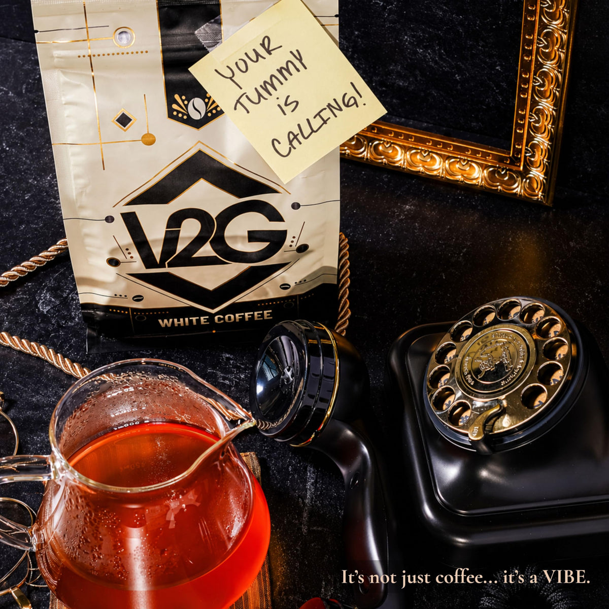 V2G White Coffee – High Caffeine, Ultra-Light Roast, Single-Origin Colombia
