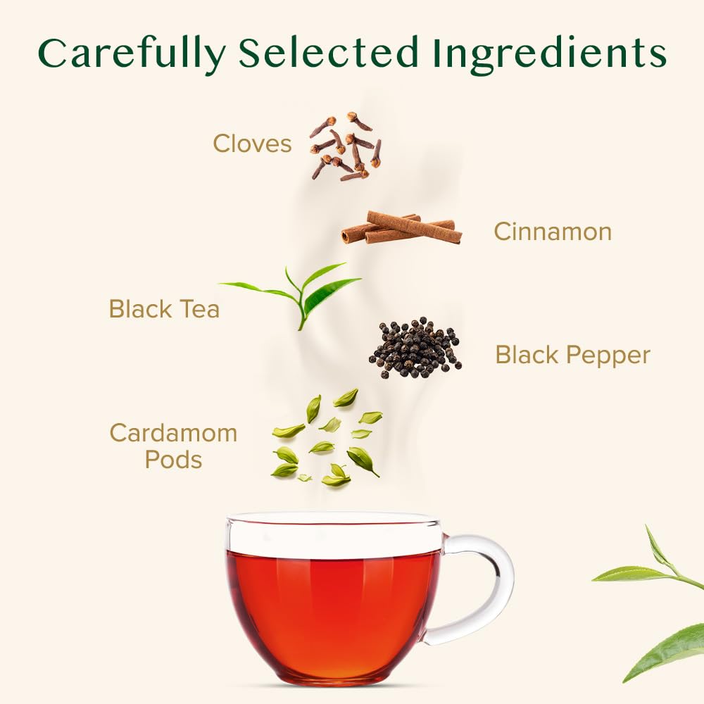 VAHDAM Masala Chai Tea - Loose Leaf, 340g (170+ Cups) | Spiced Black Tea with Cardamom, Cinnamon, Cloves & Pepper | Vacuum-Sealed Pack