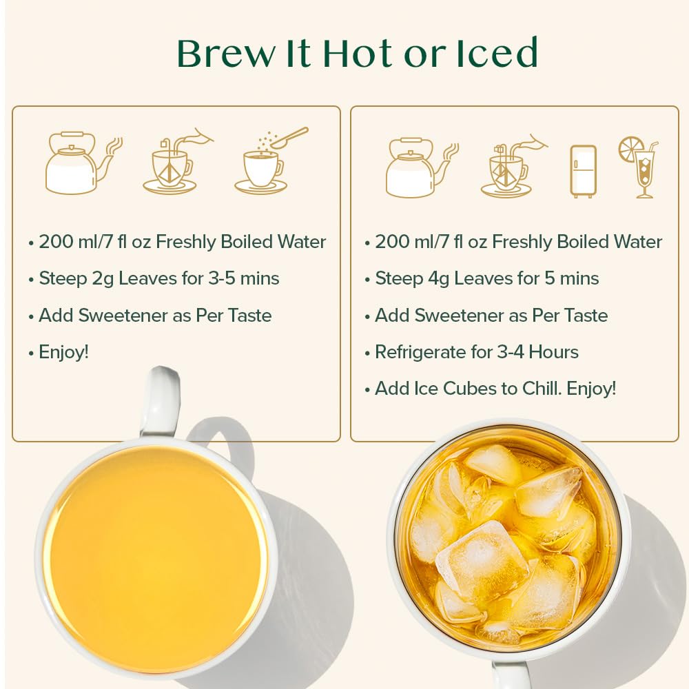 VAHDAM Turmeric Spice Herbal Tea Bags – Caffeine Free Turmeric Ginger Tisane (100 Pyramid Bags) | Non-GMO & Gluten Free