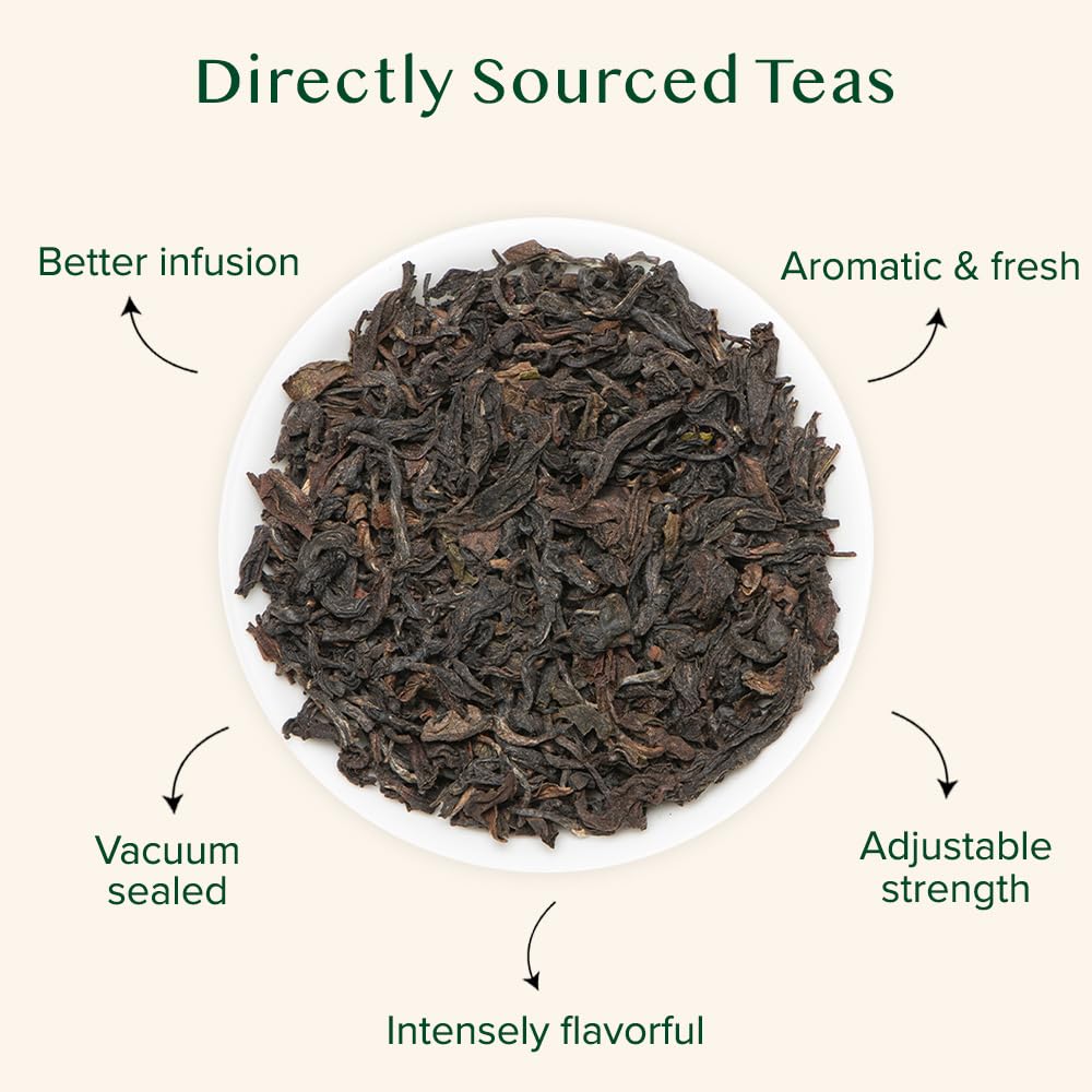 VAHDAM High Mountain Oolong Tea – Himalayas Loose Leaf, 340g, Vacuum-Sealed