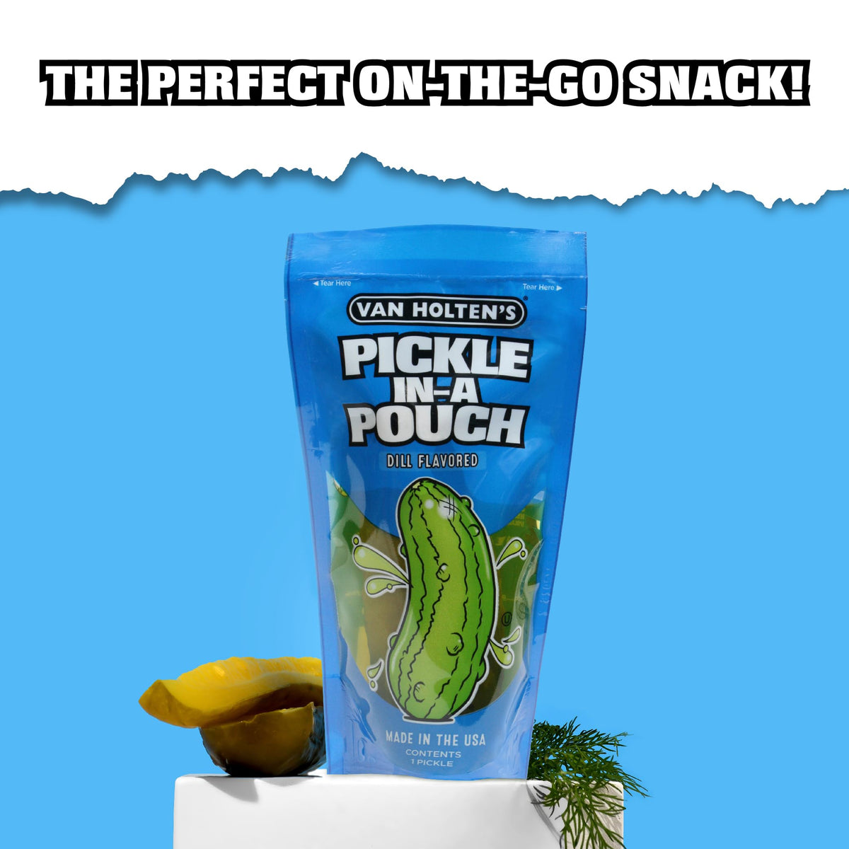 Van Holten's Pickles Jumbo Dill Pickle-In-A-Pouch – 12 Pack