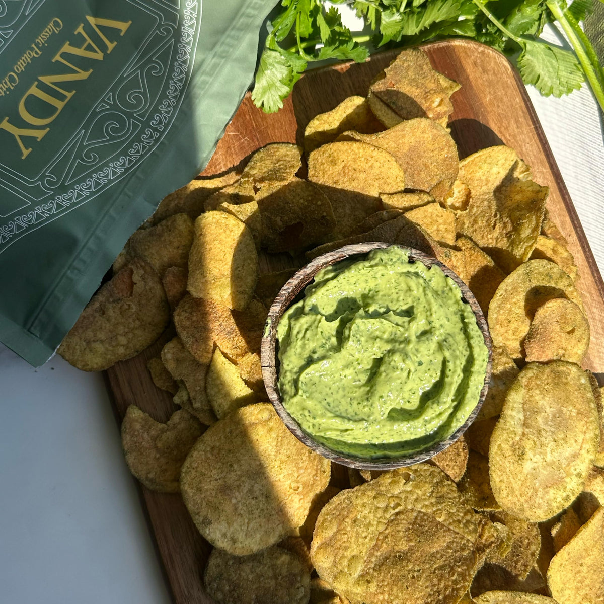 Vandy Crisps Potato Chips – Seed Oil Free, Gluten Free with Beef Tallow & Herbes de Provence (2-Pack, 5 oz each)