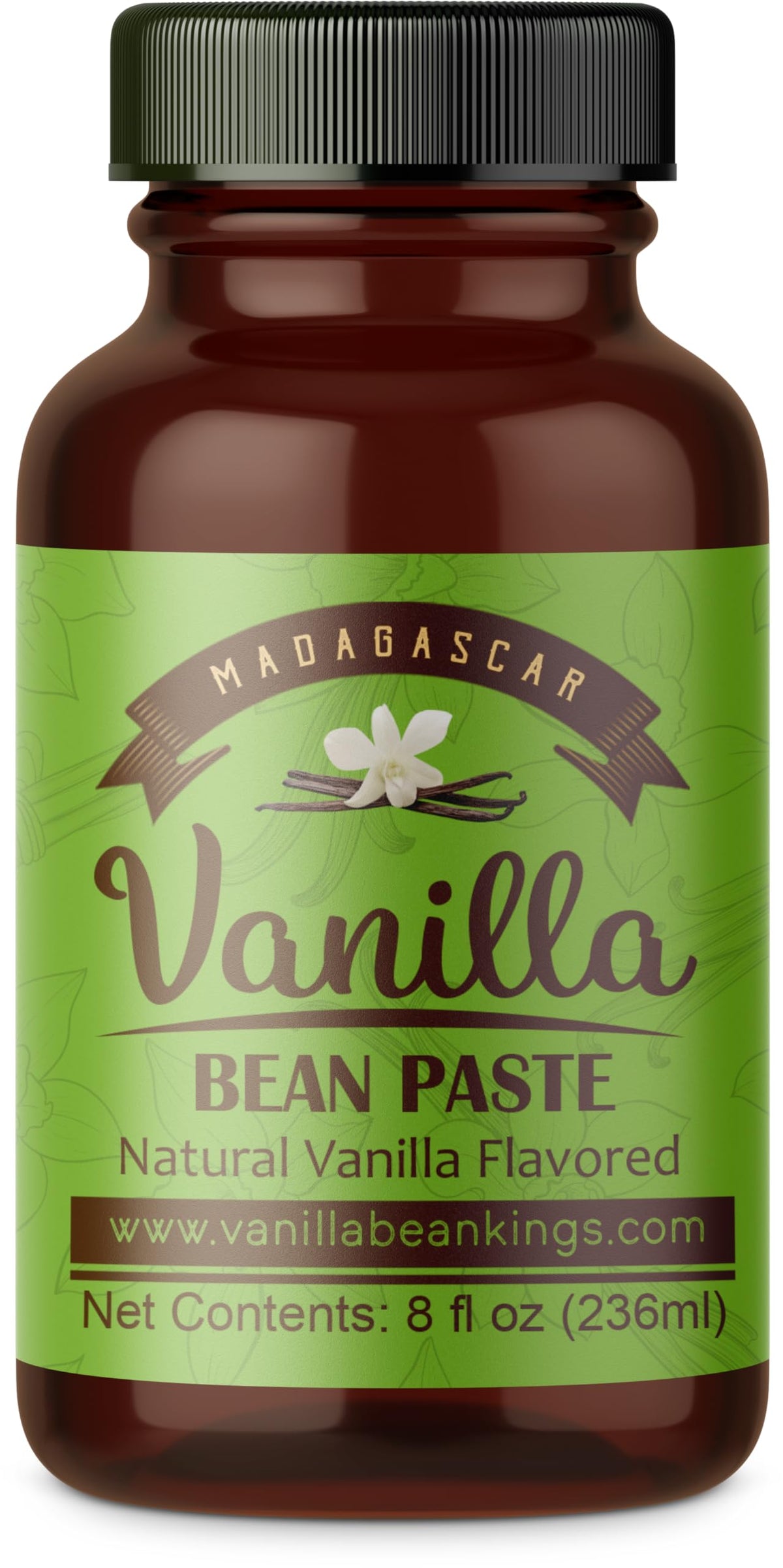 Vanilla Bean Paste for Baking and Cooking - Vanilla Bean Kings Madagascar Bourbon with Real Vanilla Seeds - 8 oz