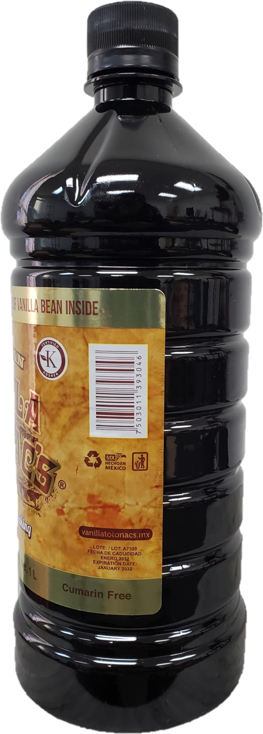 Vanilla Totonacs Mexican Vanilla Extract – 33oz Bottle for Baking