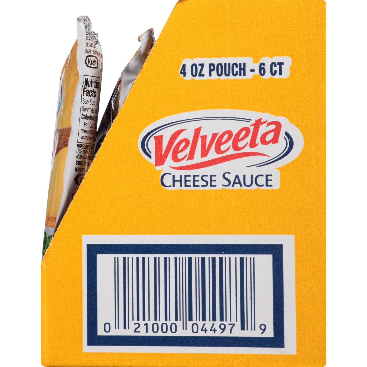 Velveeta Original Cheese Sauce Pouches – 24 Count Pack (4 Boxes of 6 Pouches) | Velveeta