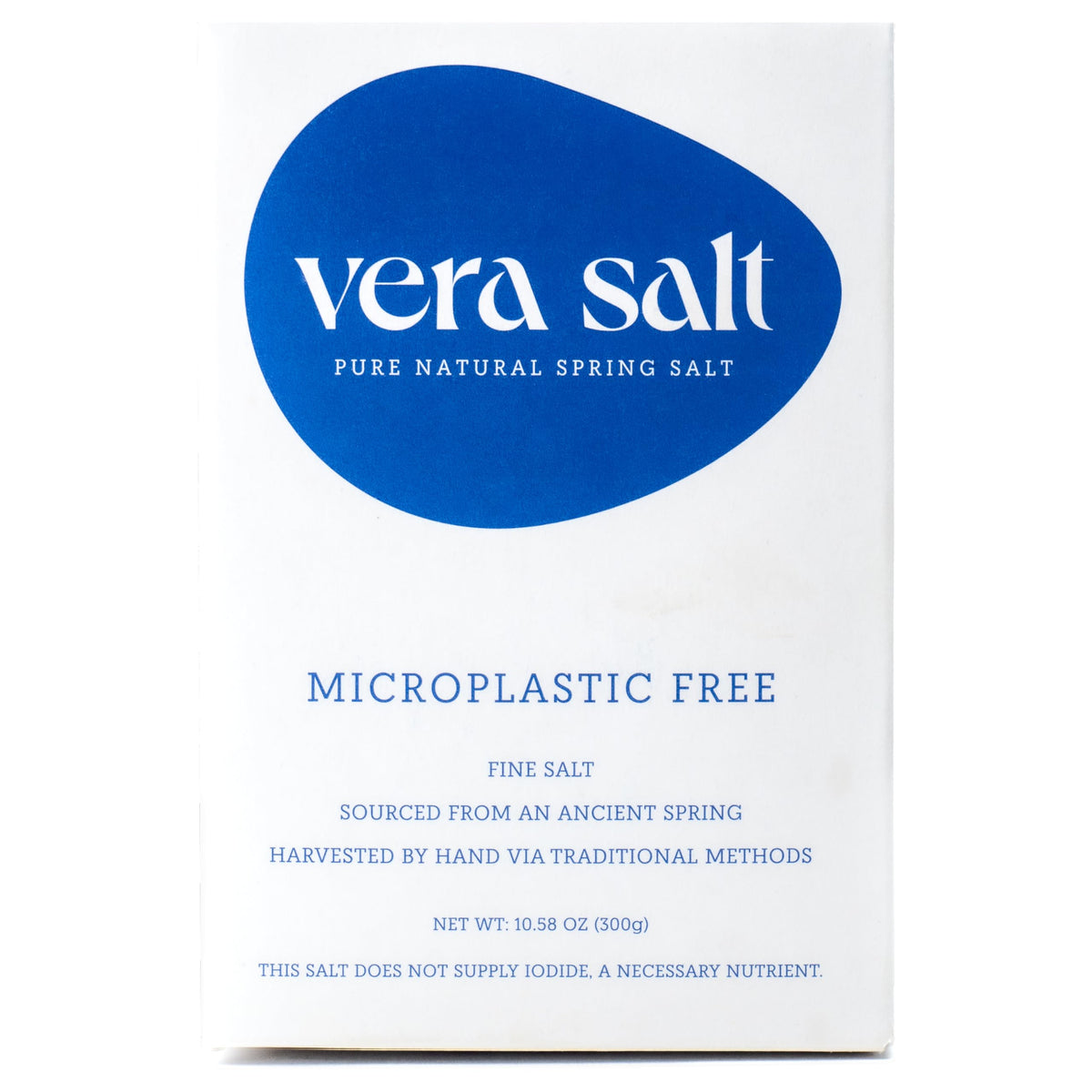 Vera Salt Fine Spring Salt – 300g, Hand-Harvested, Plastic-Free Packaging
