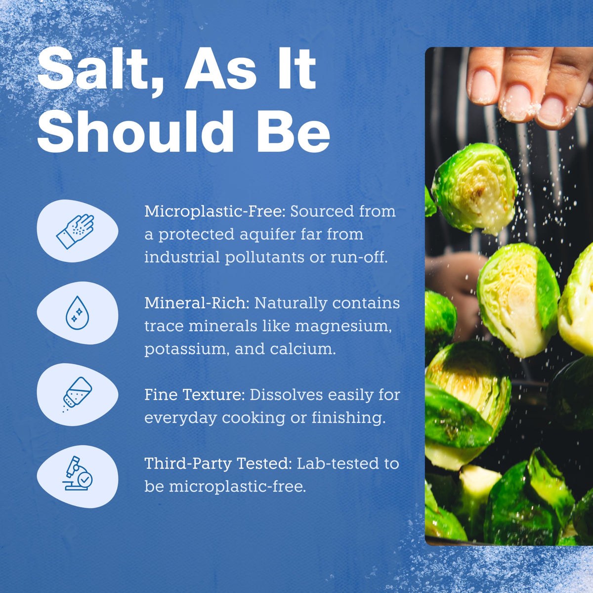 Vera Salt Fine Spring Salt – 300g, Hand-Harvested, Plastic-Free Packaging