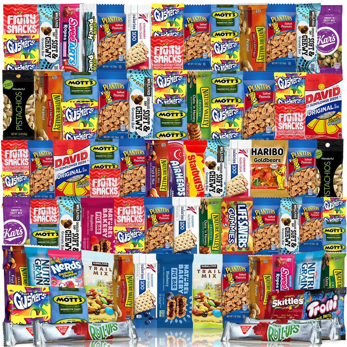 Veratify Snack Box Variety Pack (84 Count) – Bulk Gift Basket with Granola Bars, Nuts & More