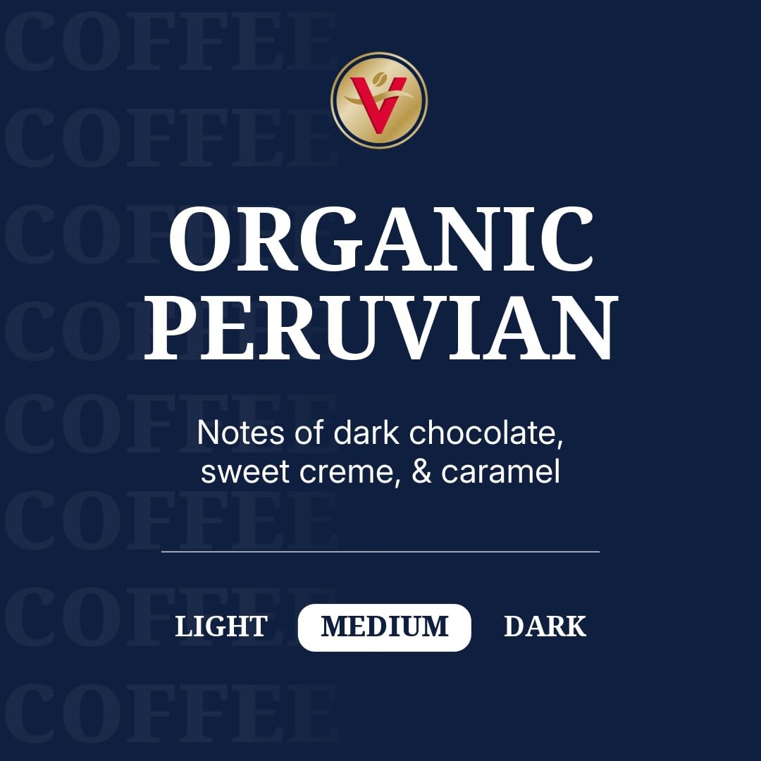 Victor Allen's Organic Peruvian Coffee Pods – Medium Roast, 42 Count, Keurig K-Cup Pods