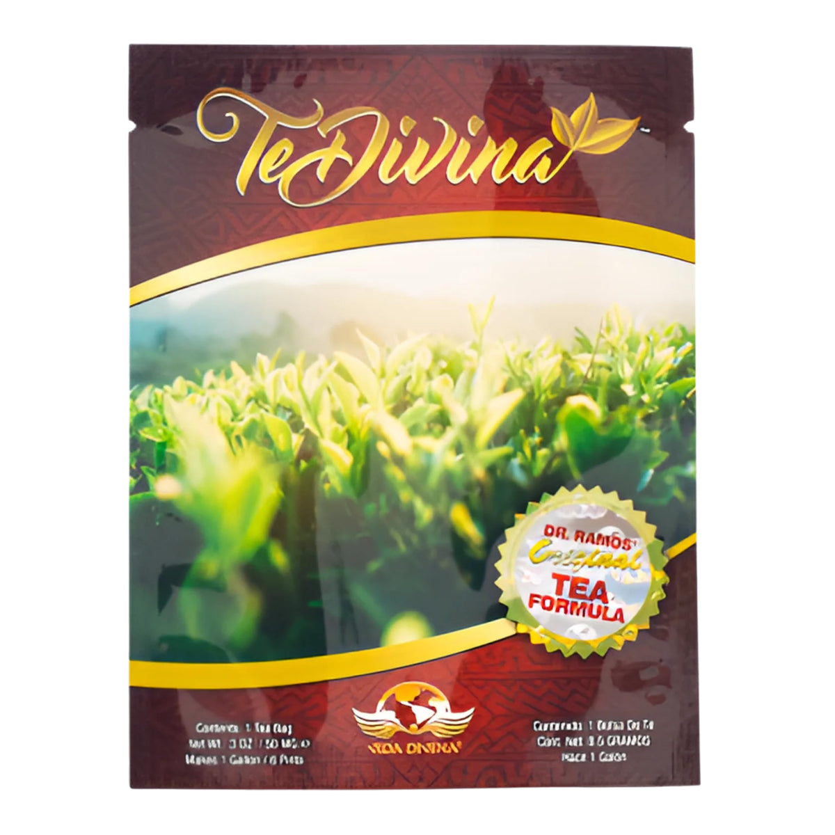 TeDivina Plant-Based Cleansing Formula – Caffeine-Free Wellness Tea by Vida Divina (0.3oz, Pack of 1)