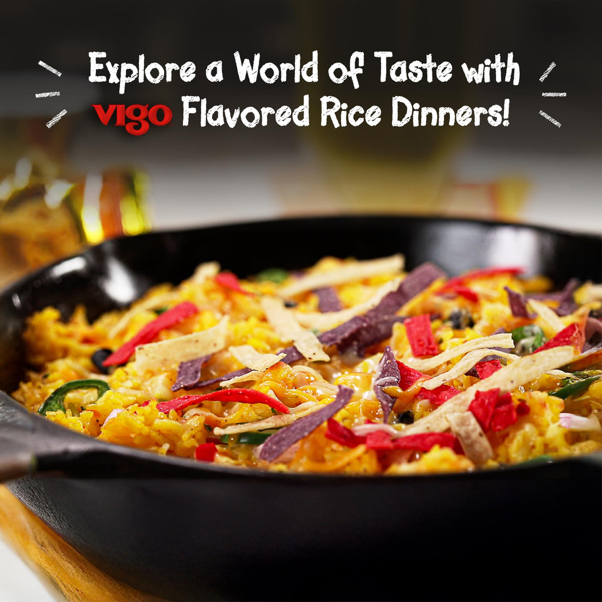 Vigo Authentic Mexican Rice with Corn, No Fat – 8 oz (Pack of 12)