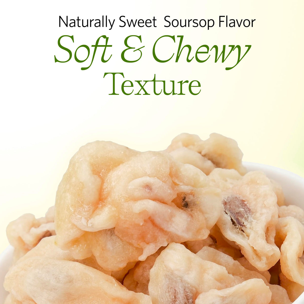 Vinamit Soft Dried Soursop Fruit with Seeds — 5 Pack (3.5 oz each) | Vegan, Gluten-Free, Non-GMO