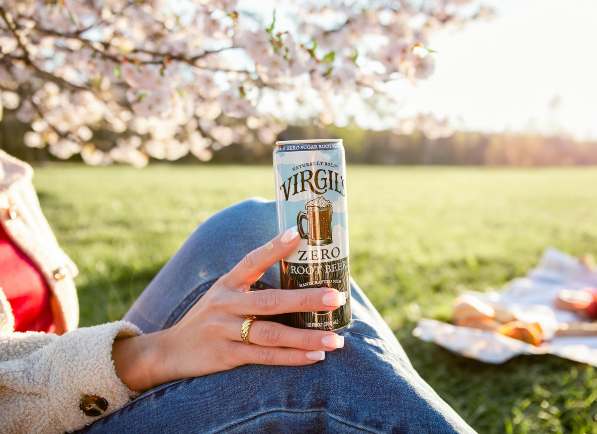 Virgil's Zero Sugar Root Beer – 24 Pack, 12oz Slim Cans | Zero Calorie, Rich Creamy Flavor