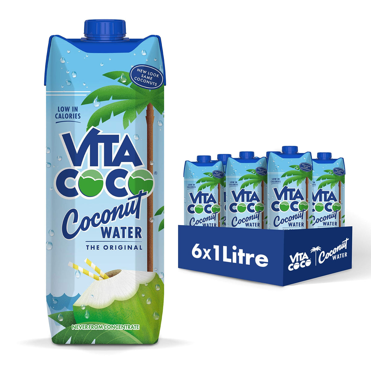 Vita Coco Coconut Water Original – 6 Pack, 33.8 oz Each | Pure Taste, Natural Electrolytes