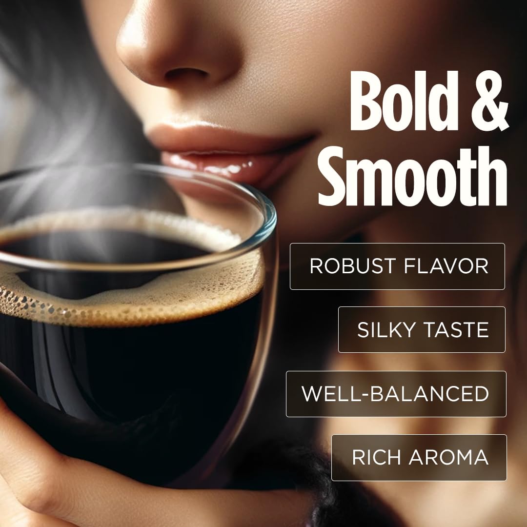 VitaCup Extra Shot Instant Coffee Packets with Espresso Shot – Red Eye High Caffeine, Vitamin B12 & Antioxidants, 24 Sticks