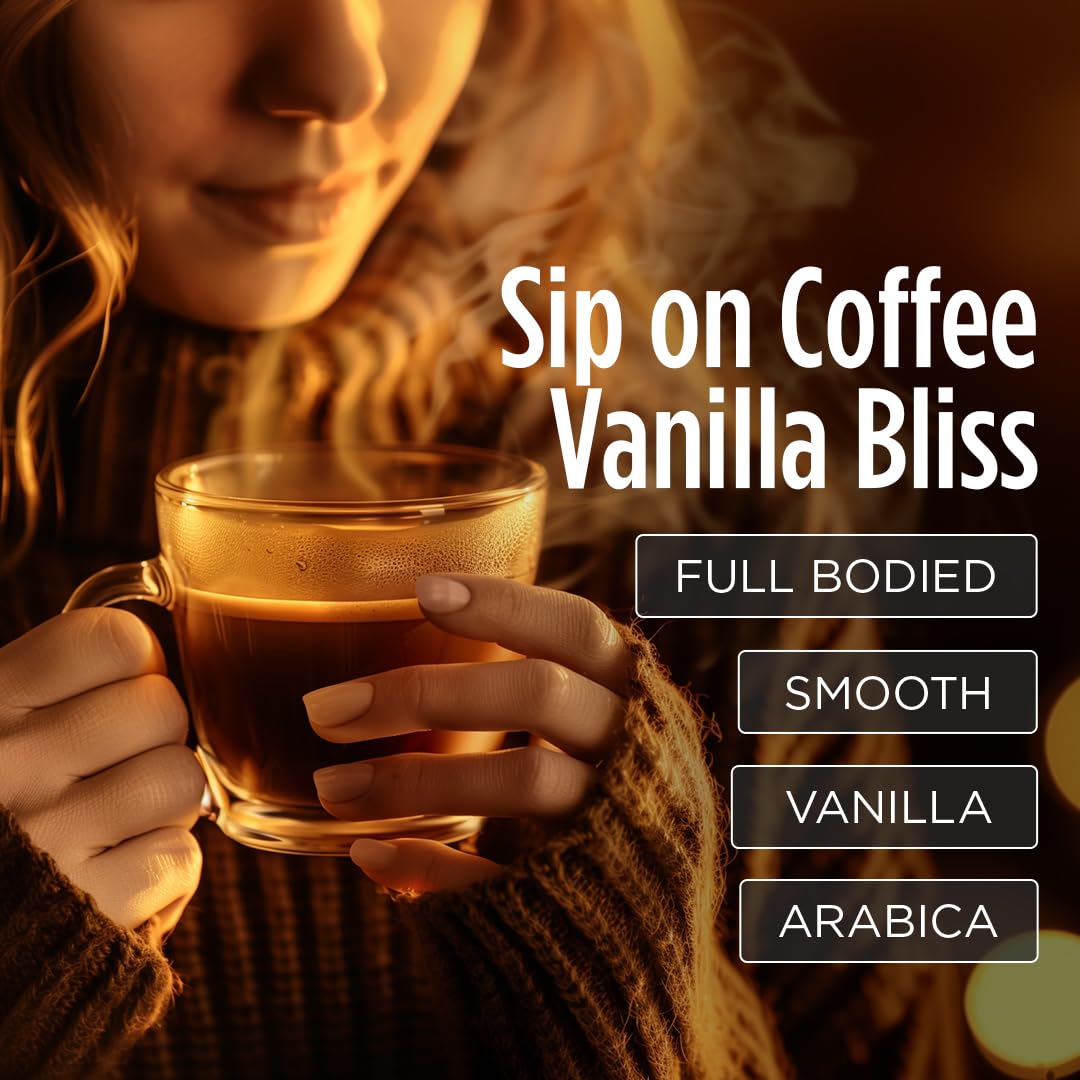 VitaCup Genius Vanilla Keto Coffee Pods with MCT Oil, Turmeric, B Vitamins & D3 – 16 CT