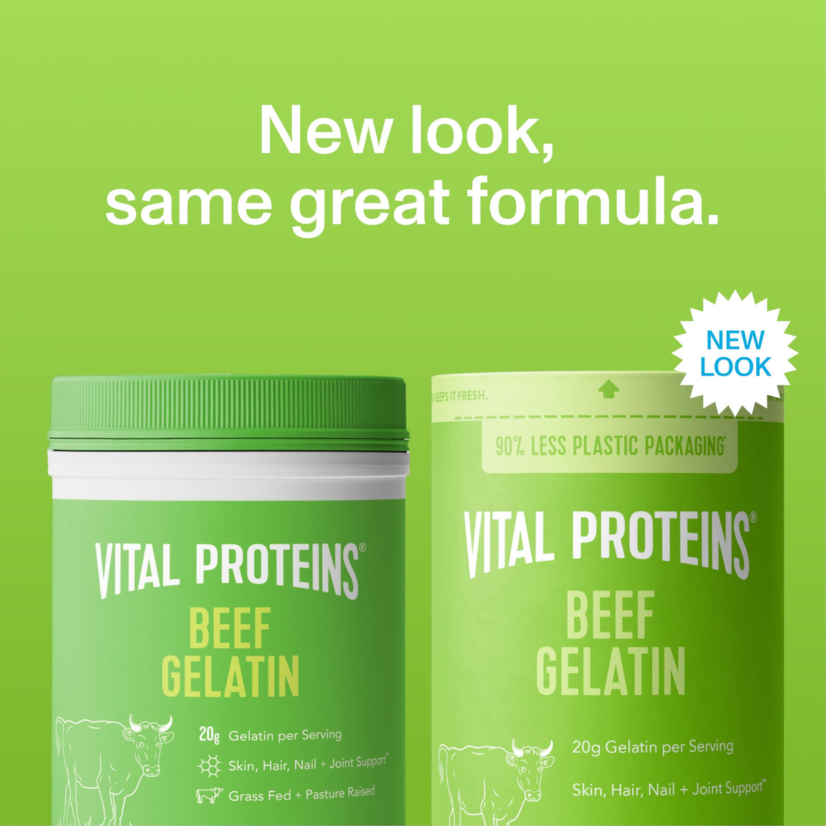 Vital Proteins Beef Gelatin Powder – Grass-Fed, Unflavored, 16.4 oz