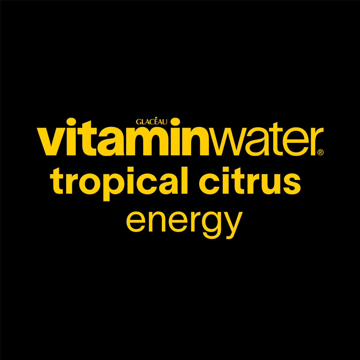 Vitaminwater Energy Tropical Citrus 20 oz – 12 Pack with Caffeine & B Vitamins