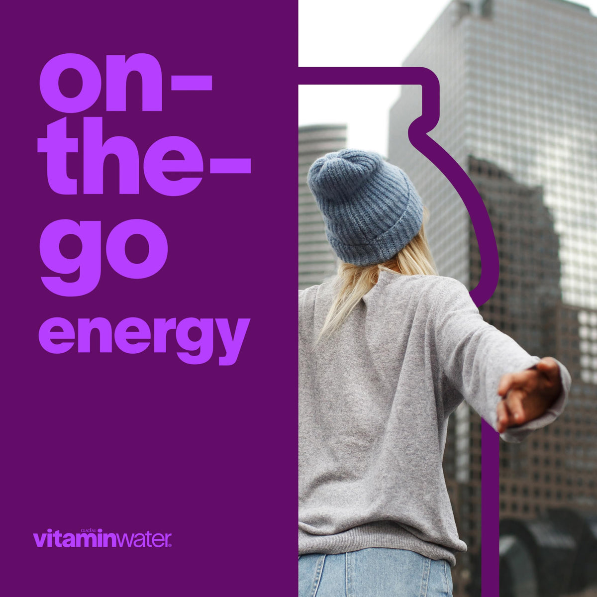 Vitaminwater XXX Acai-Blueberry-Pomegranate Zero Sugar Flavored Water, 20 oz Bottle, 12 Pack