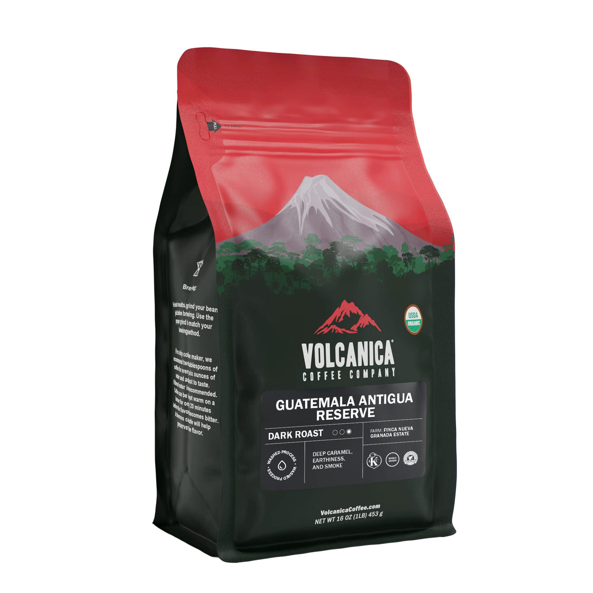 Volcanica Coffee Guatemala Antigua Reserve Dark Roast Whole Bean 16oz
