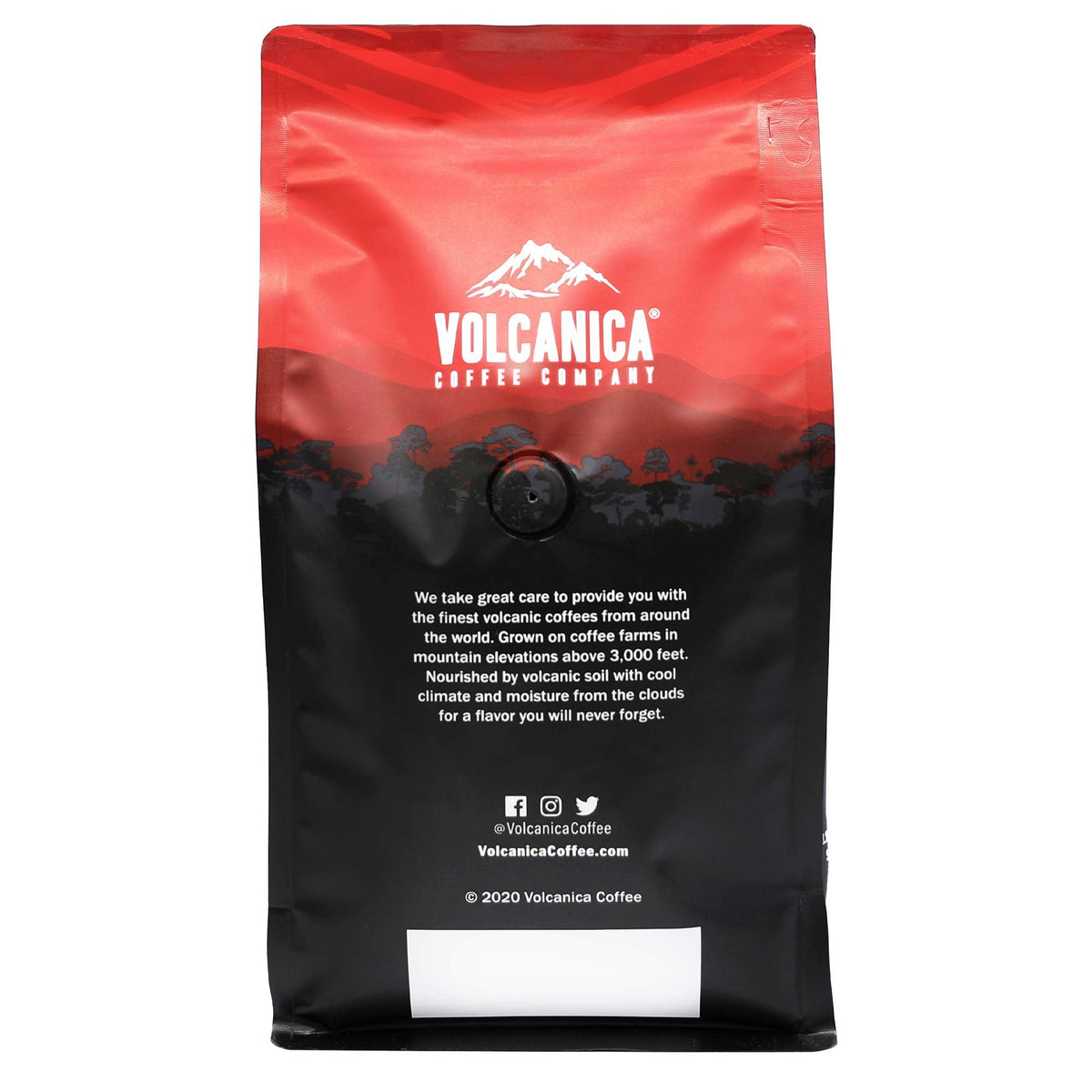 Volcanica Costa Rican Tarrazu Dark Roast Ground Coffee – 16 oz | Fair Trade, Kosher, Shade-Grown